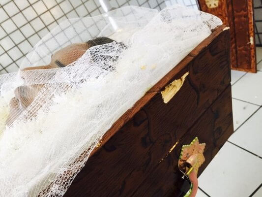 Sonha com pessoa dentro de caixão