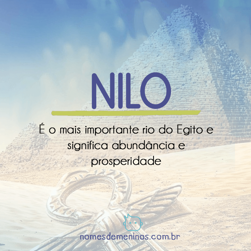 Nilo - Significado do nome egípcio