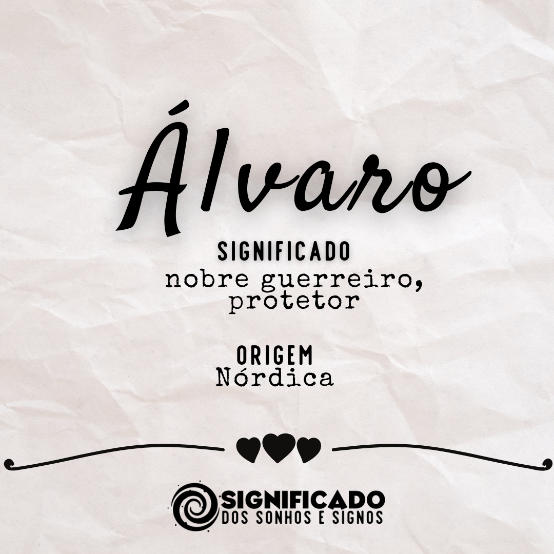 Álvaro – Significado do nome, Origem e História